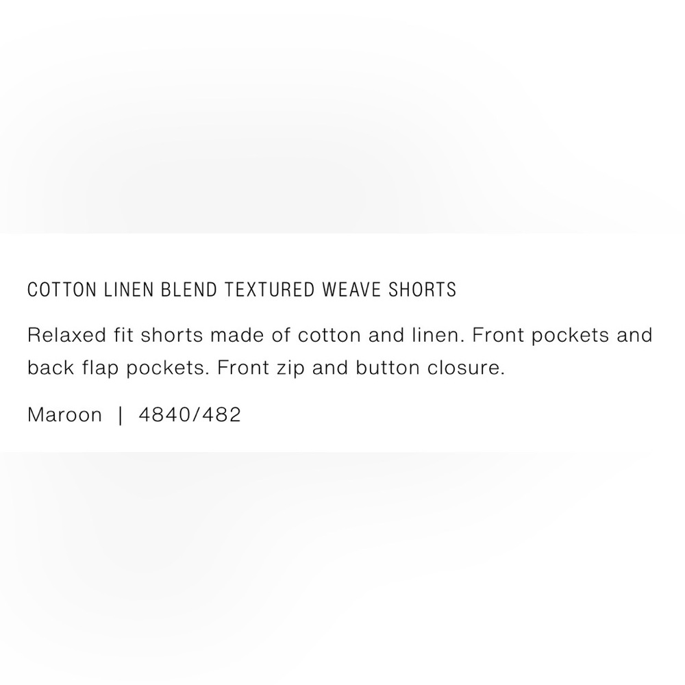 Zara Men's Flat-Front Burgundy Shorts - Picture 2 of 2
